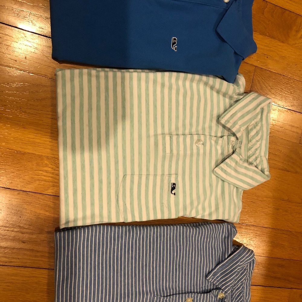 3 vineyard vines polo boys Large 16 lot
